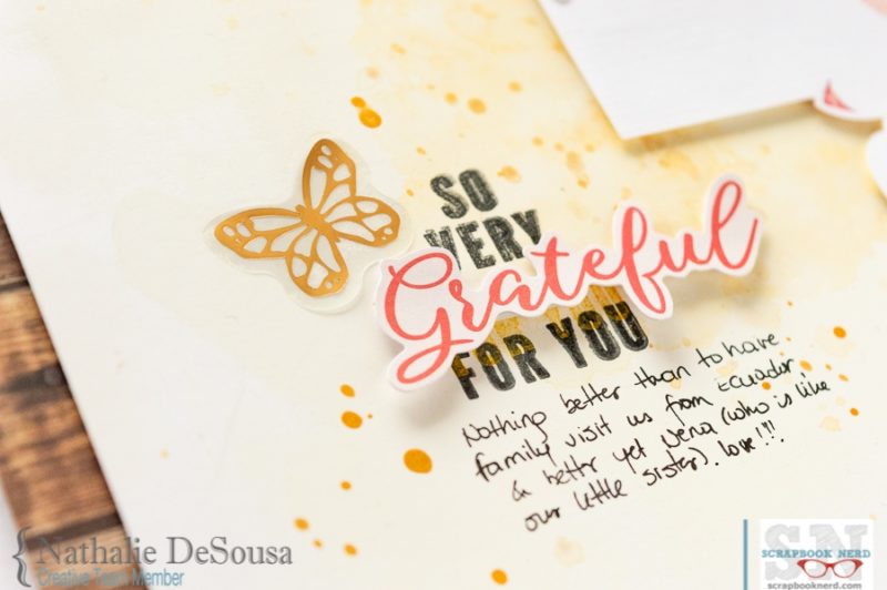 Using Gold tones to create a seasonal layout.