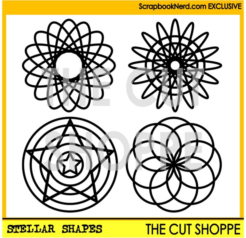 Free Cut file | 12×12 Layout and cards – Stellar Shapes
