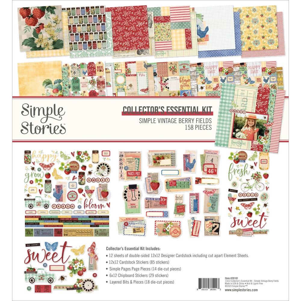 Simple Stories - Simple Vintage Berry Fields - Collector's Essential Kit