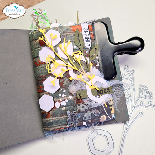 Elizabeth Craft Designs - Art Journal - Honeycomb die set