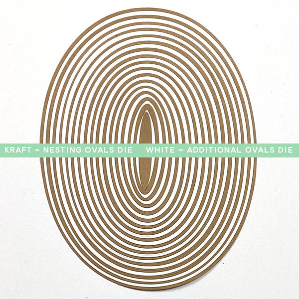 Waffle Flower - Nesting Ovals - die set