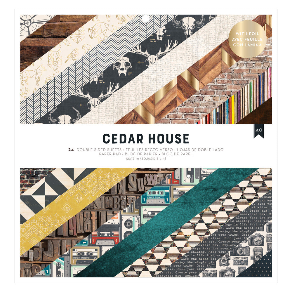 American Crafts - Cedar House - 12 x 12 Paper Pad