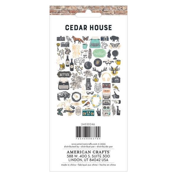 American Crafts - Cedar House - Ephemera Pack