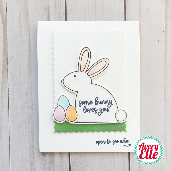 Avery Elle - Bunny Tag - Clear Stamps
