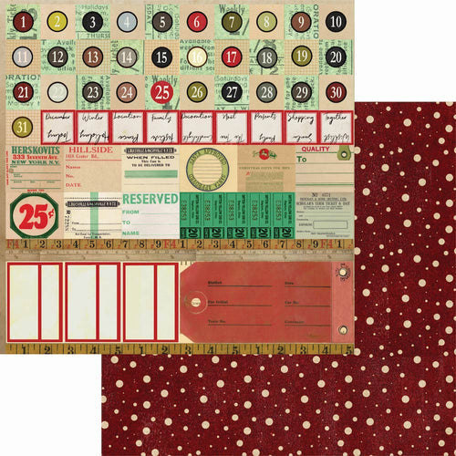 Elizabeth Craft Designs - Christmas Field Notes paper set