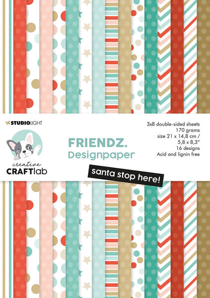 Studio Light - Creative Craft Lab - Santa Stop Here Paper Pad