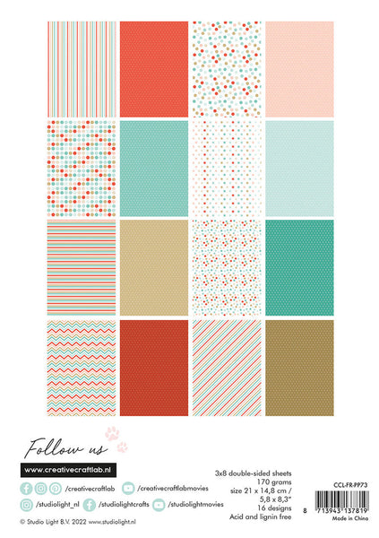 Studio Light - Creative Craft Lab - Santa Stop Here Paper Pad