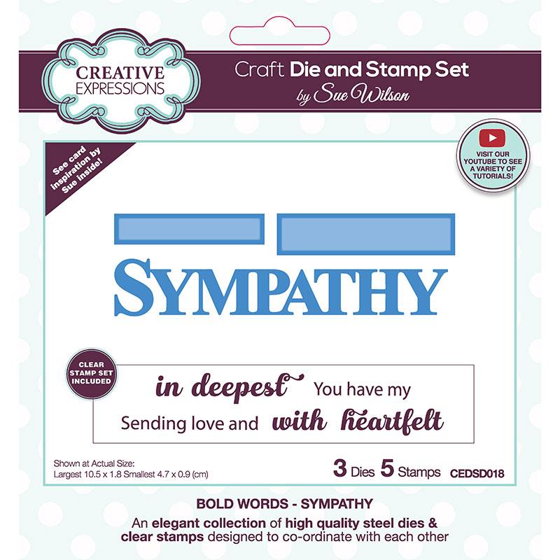 Creative Expressions - Craft Die & Stamp Set - Sympathy