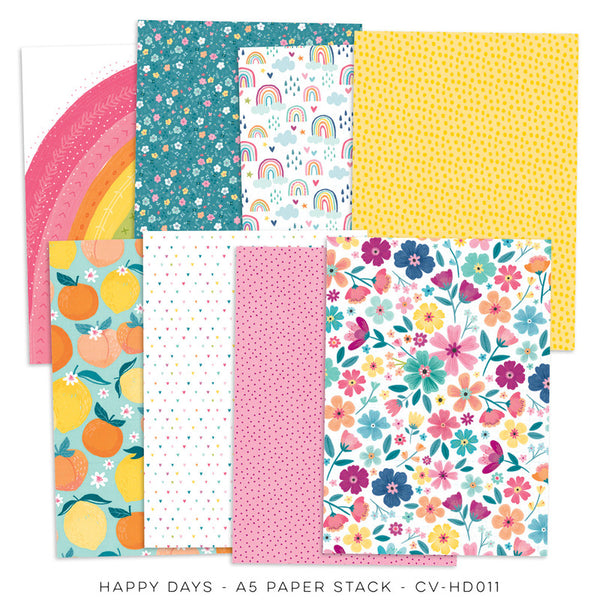 Cocoa Vanilla Studio - Happy Days - A5 Paper Stack