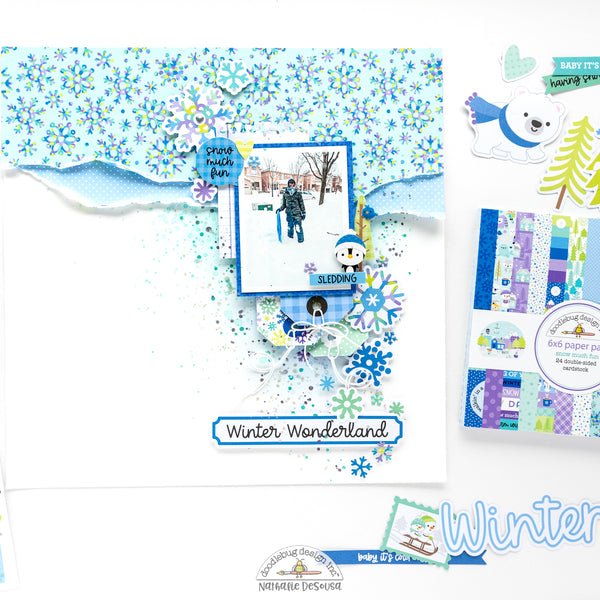 Doodlebug Design - Shape Sprinkles - Snow Colourful