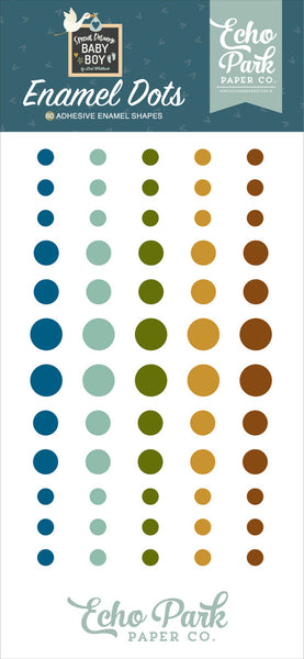Echo Park Paper - Special Delivery - Baby Boy Enamel Dots