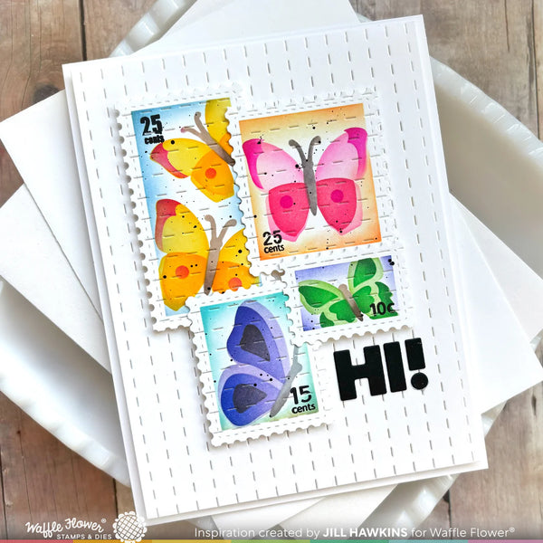 Waffle Flower - Overlapping Alpa die