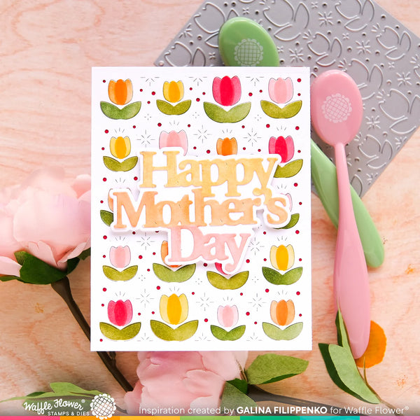 Waffle Flower - Mother’s Day Word die