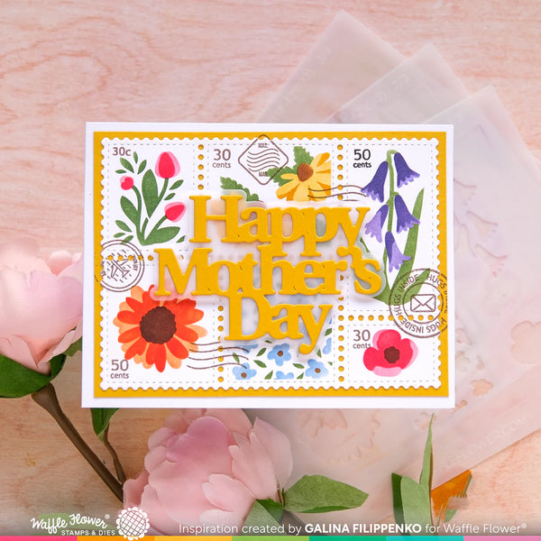 Waffle Flower - Mother’s Day Word die