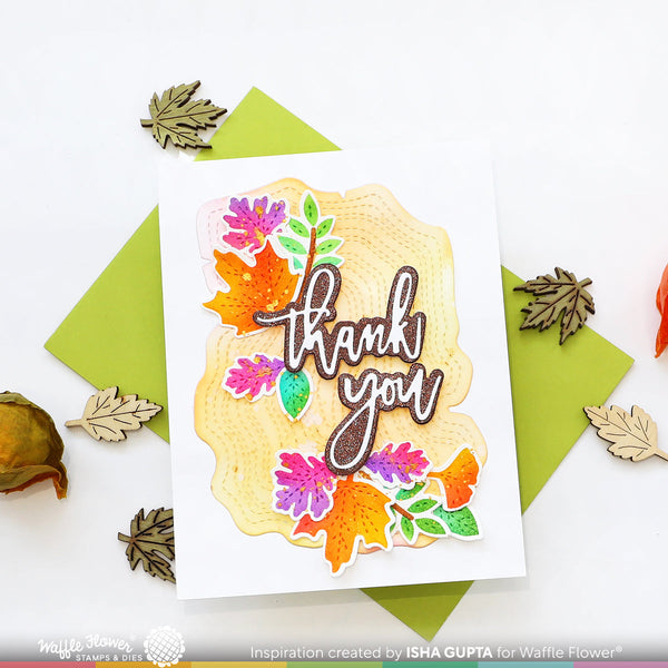 Waffle Flower - Woodgrain die