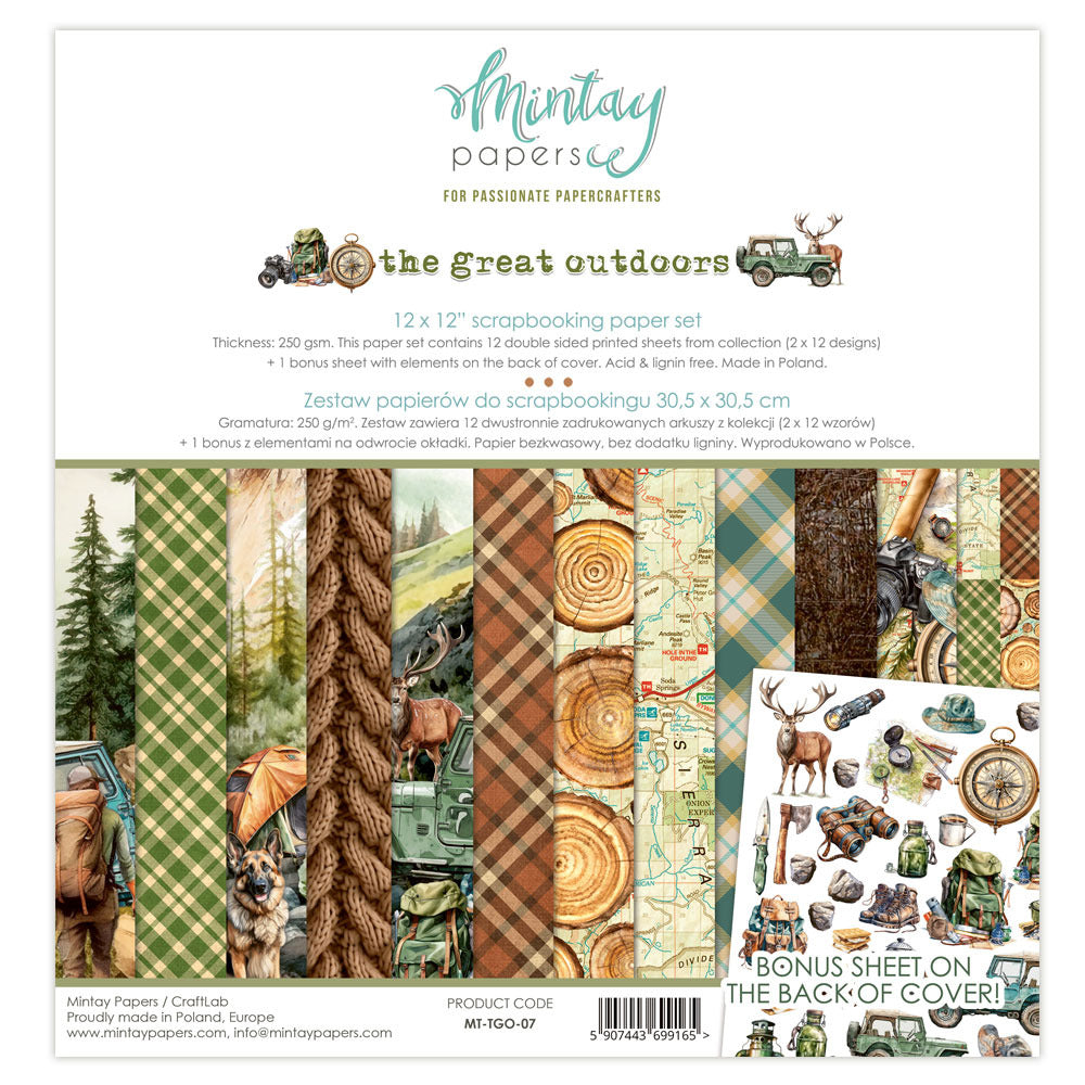 Mintay Papers - The Great Outdoors - 12 x 12 Paper Set