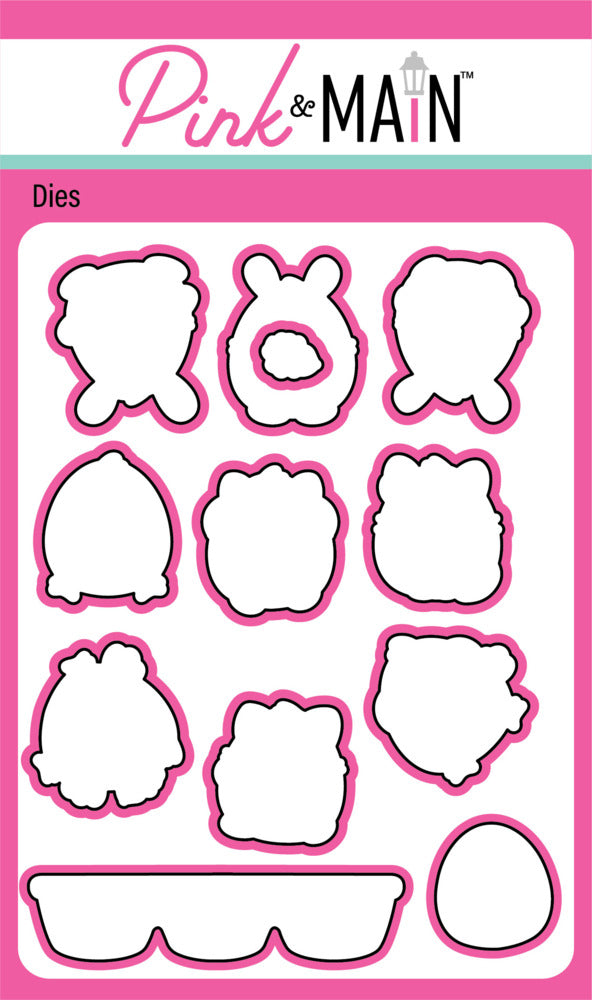 Pink and Main - Eggstraordinary - Coordinating die set
