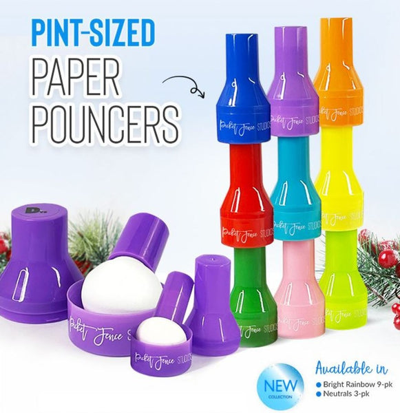 Picket Fence Studios - Pint-size Paper Pouncers - Bright Rainbow set
