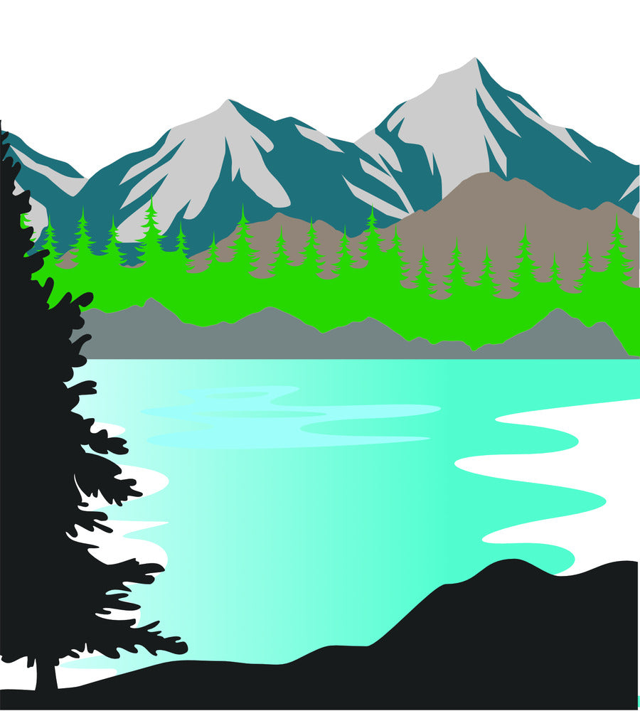 Prism Studio - Layering Die - Alpine Lake Scene