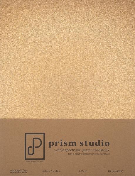 Prism Studio - Glitter Cardstock - Pharaoh