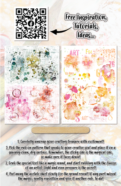 AALL and Create - Acid Blends - Rub-On Transfers