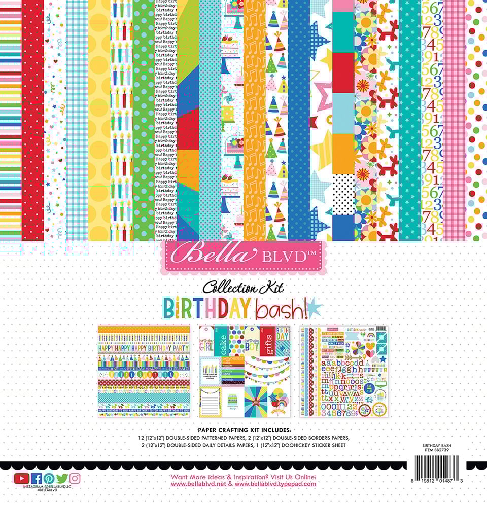Bella Blvd - Birthday Bash - 12 x 12 Collection Kit