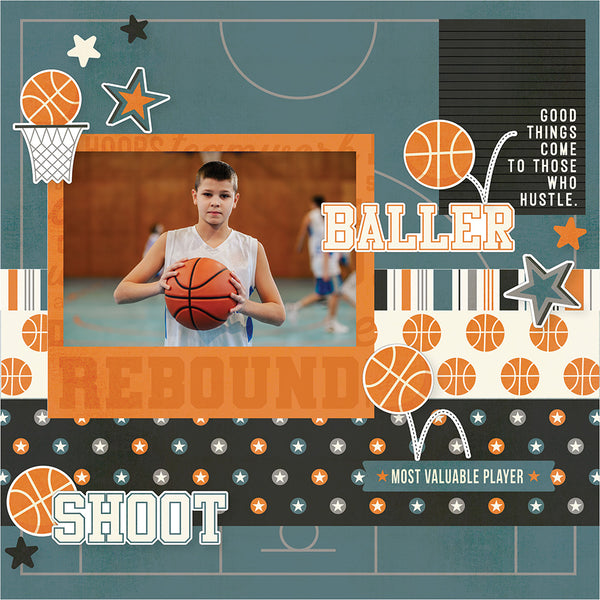 Simple Stories - Basketball - 12 x 12 Collection Kit