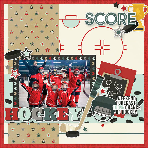 Simple Stories - Hockey - 12 x 12 Collection Kit