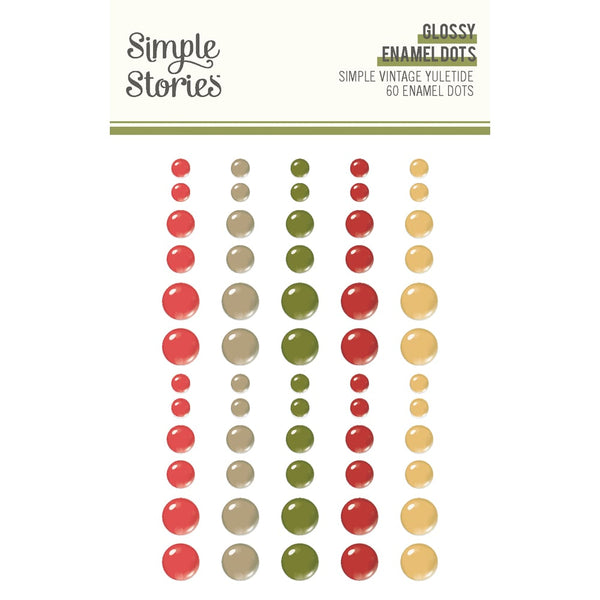 Simple Stories - Simple Vintage Yuletide - Glossy Enamel Dots