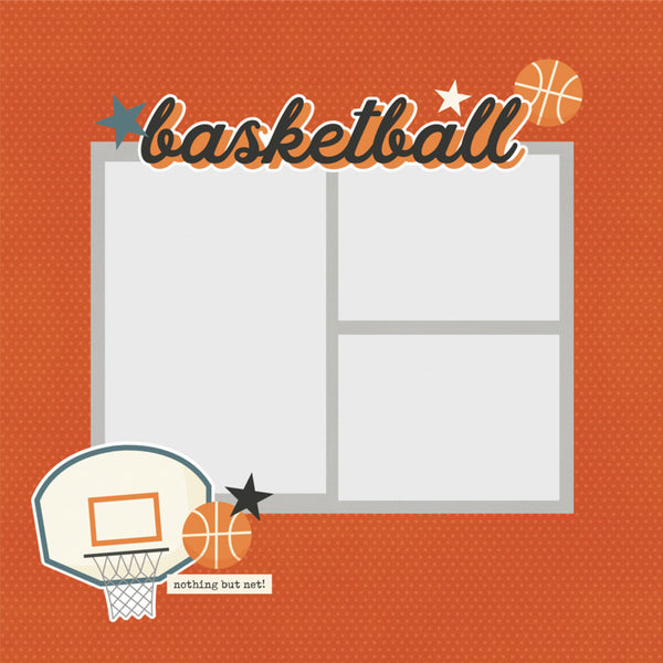 Simple Stories - Page Pieces - Basketball