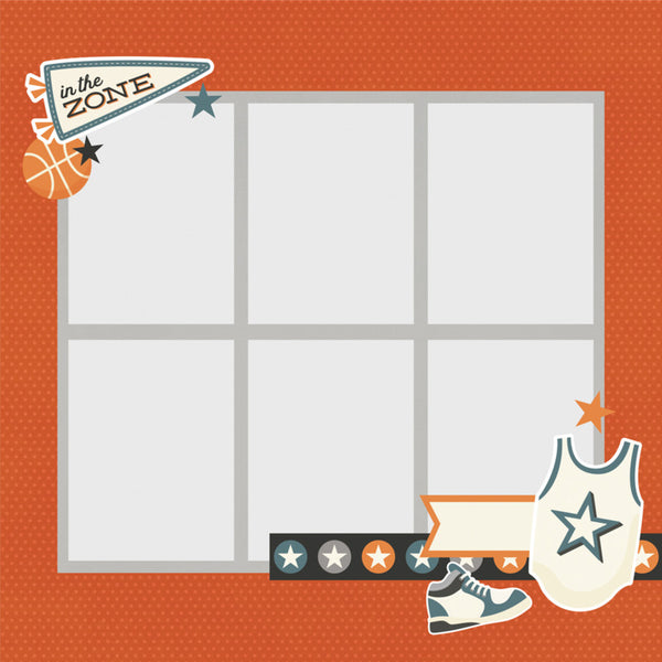 Simple Stories - Page Pieces - Basketball