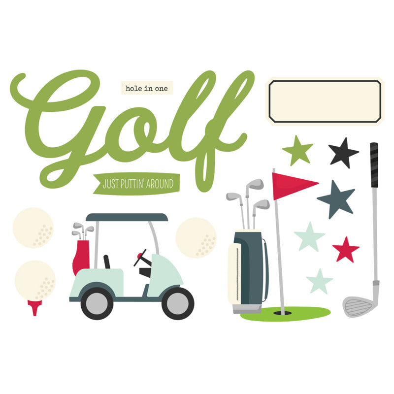 Simple Stories - Page Pieces - Golf