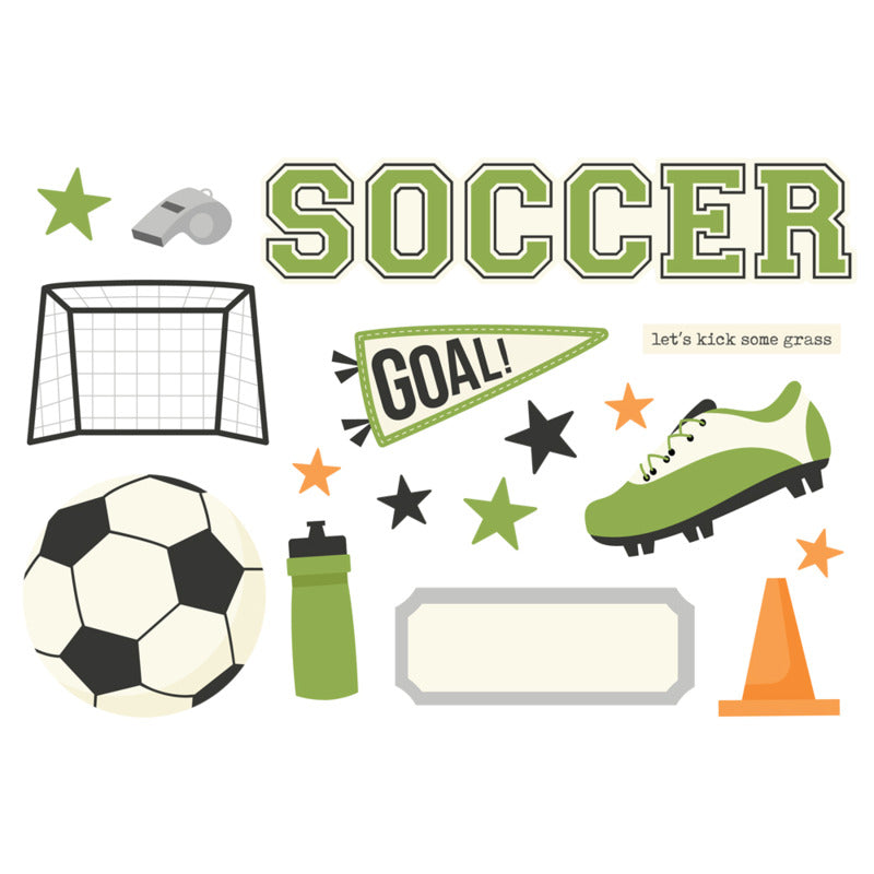 Simple Stories - Page Pieces - Soccer