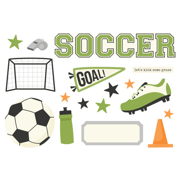 Simple Stories - Page Pieces - Soccer