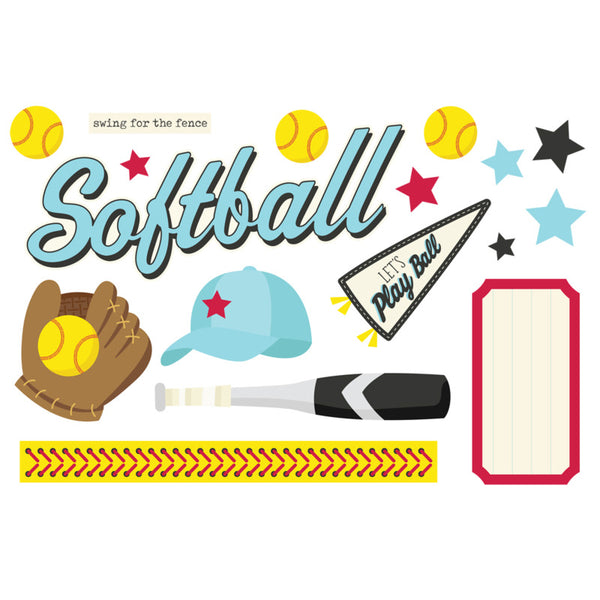 Simple Stories - Page Pieces - Softball