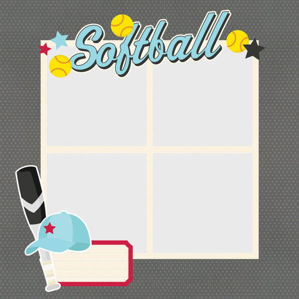 Simple Stories - Page Pieces - Softball