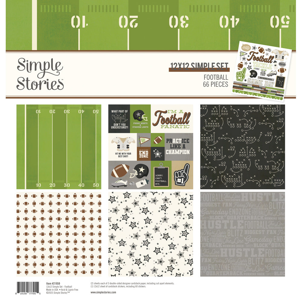 Simple Stories - Football - 12 x 12 Collection Kit
