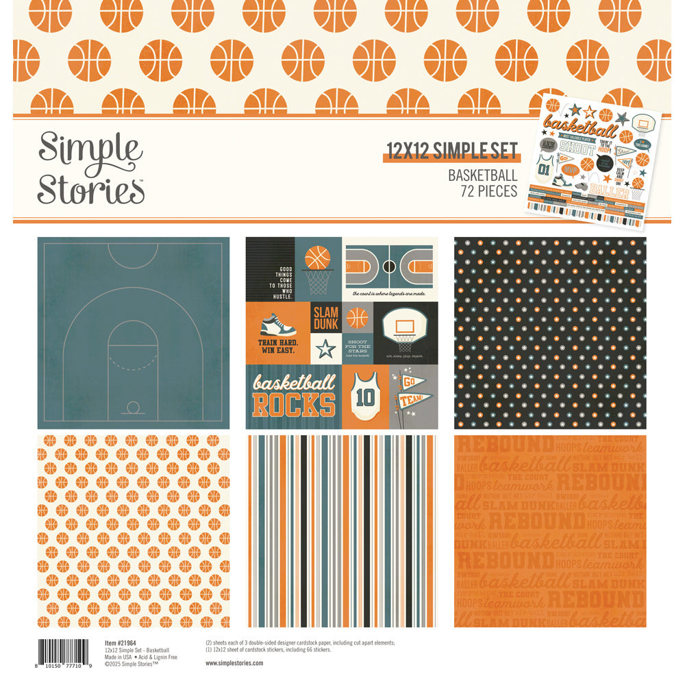 Simple Stories - Basketball - 12 x 12 Collection Kit