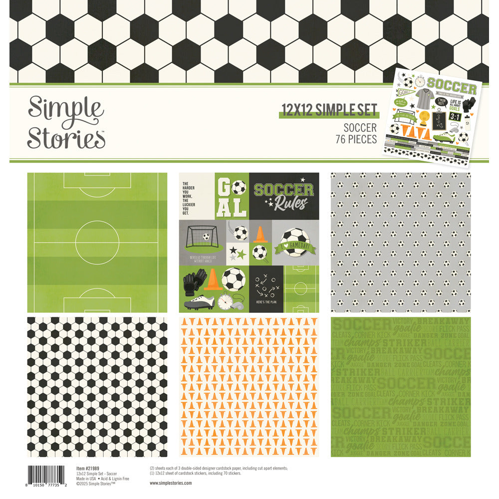 Simple Stories - Soccer - 12 x 12 Collection Kit
