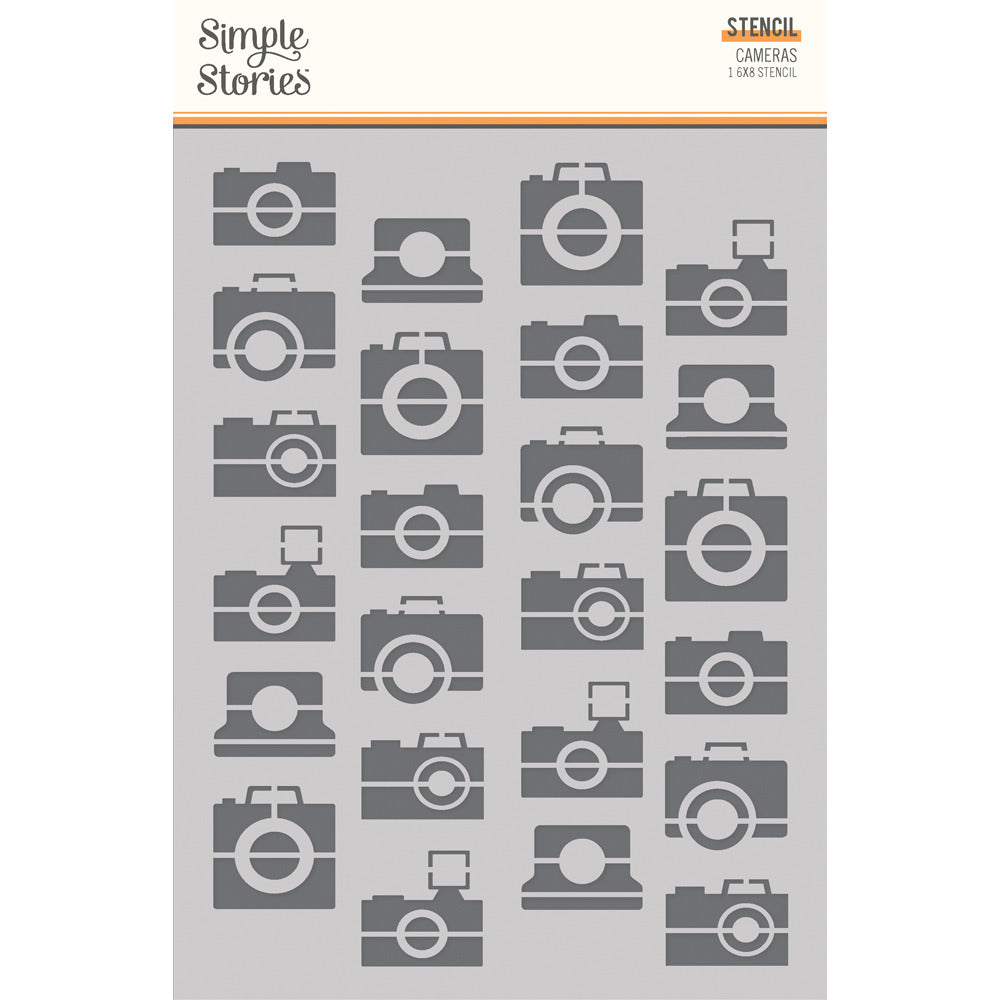 Simple Stories - Summer Snapshot - Cameras Stencil