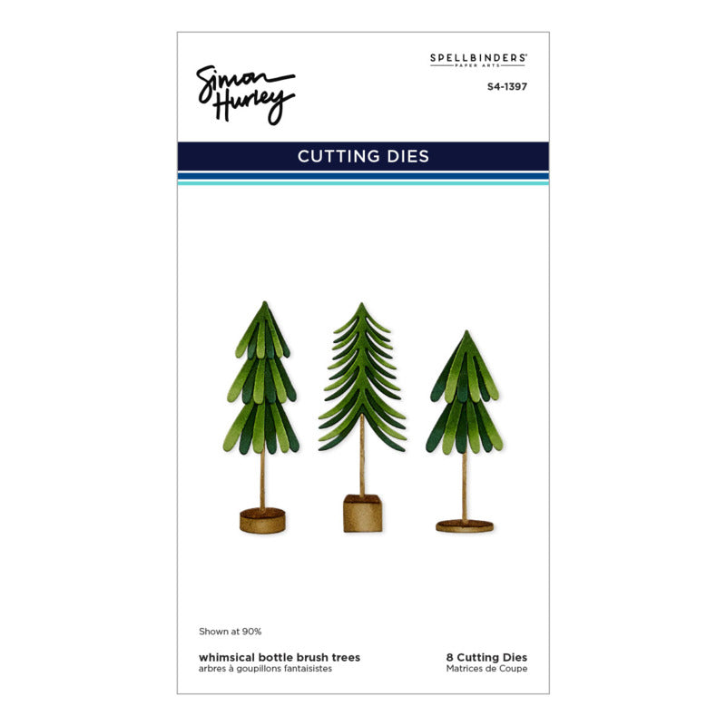 Simon Hurley - Spellbinders - Whimsical Bottle Brush Trees
