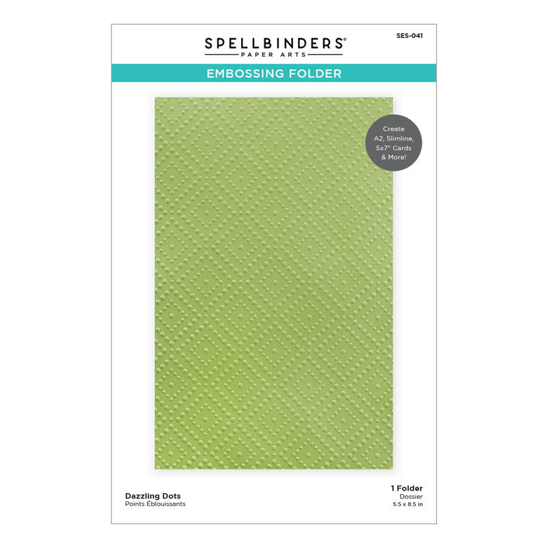 Spellbinders - Embossing Folder - Dazzling Dots
