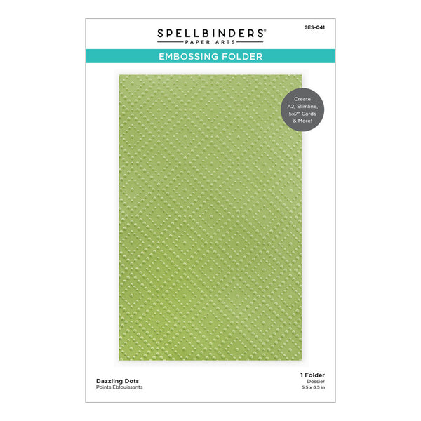 Spellbinders - Embossing Folder - Dazzling Dots