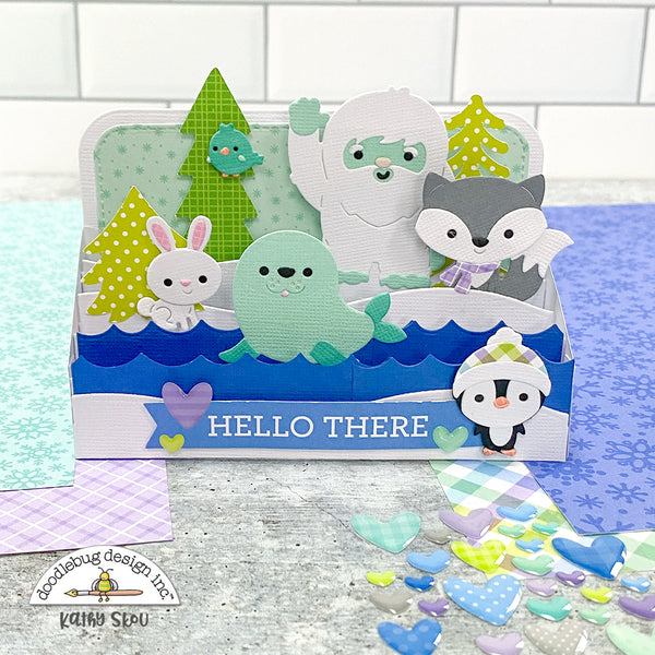 Doodlebug Design - Doodle-Pops - Hello Winter Cardstock Sticker