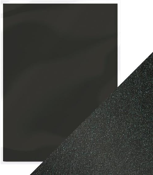 Tonic Studios - Craft Perfect Cardstock - Onyx Black 5 sheets Pearlescent Cardstock  8.5x11