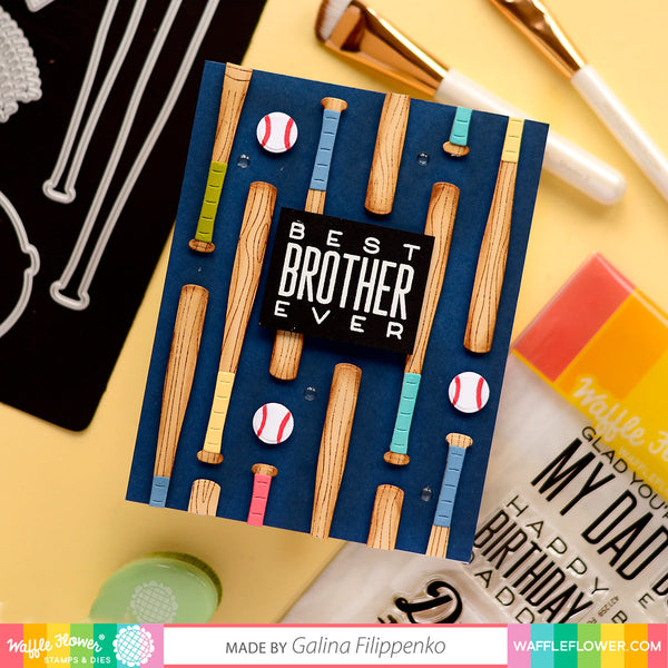 Waffle Flower - For the Guys Sentiments - Clear stamp set