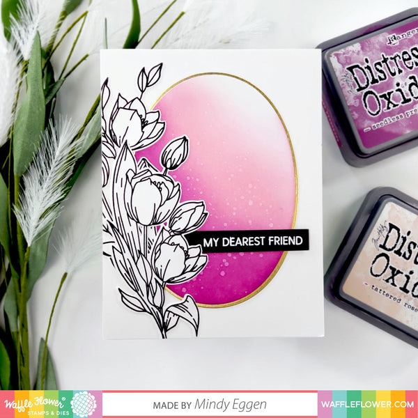 Waffle Flower - Nesting Ovals - die set