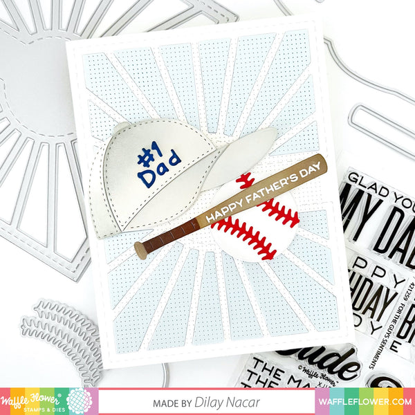 Waffle Flower - #1 Dad Sentiments - Clear stamp set