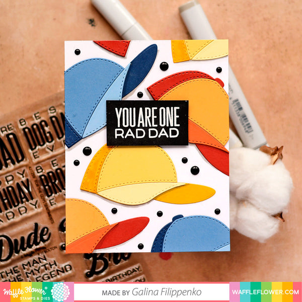 Waffle Flower - Baseball Dad - die set