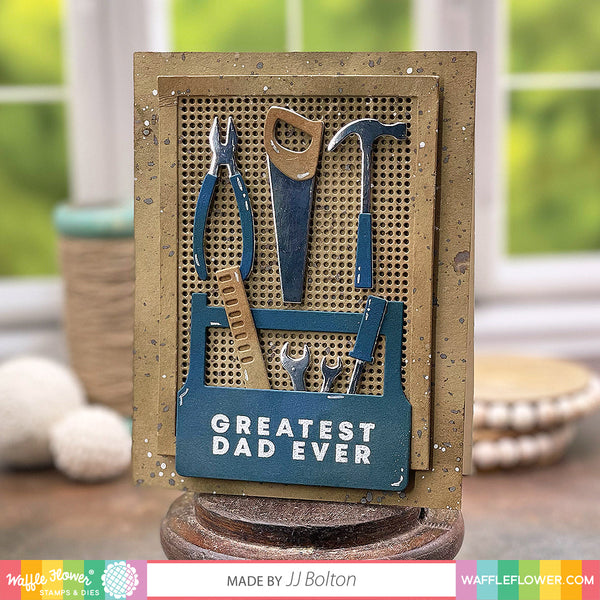 Waffle Flower - #1 Dad Sentiments - Clear stamp set